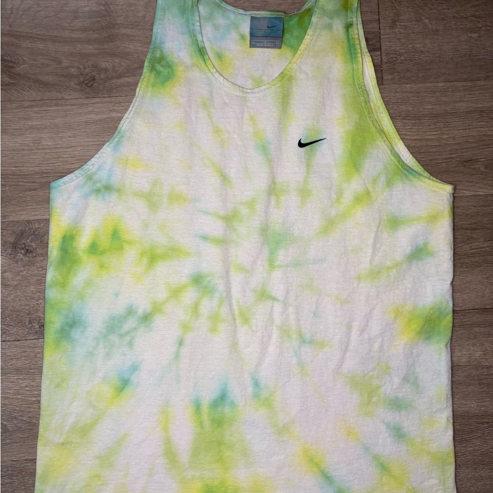 Nike vintage y2k Tie-Dye Tank Top size large swoosh